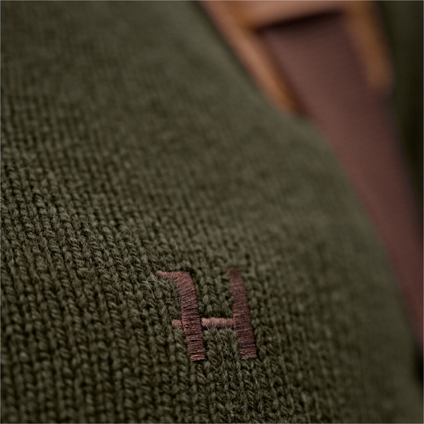 2026 Harkila Herren Vincent Merino Halb Zip Pullover 1060800470 - Rosin